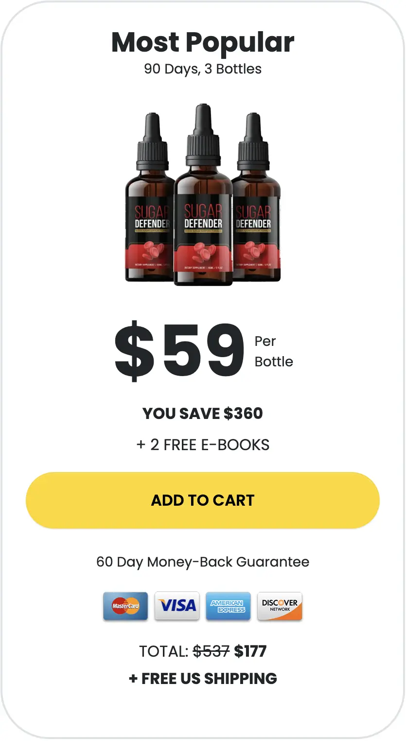 Sugar Defender-3bottle-price